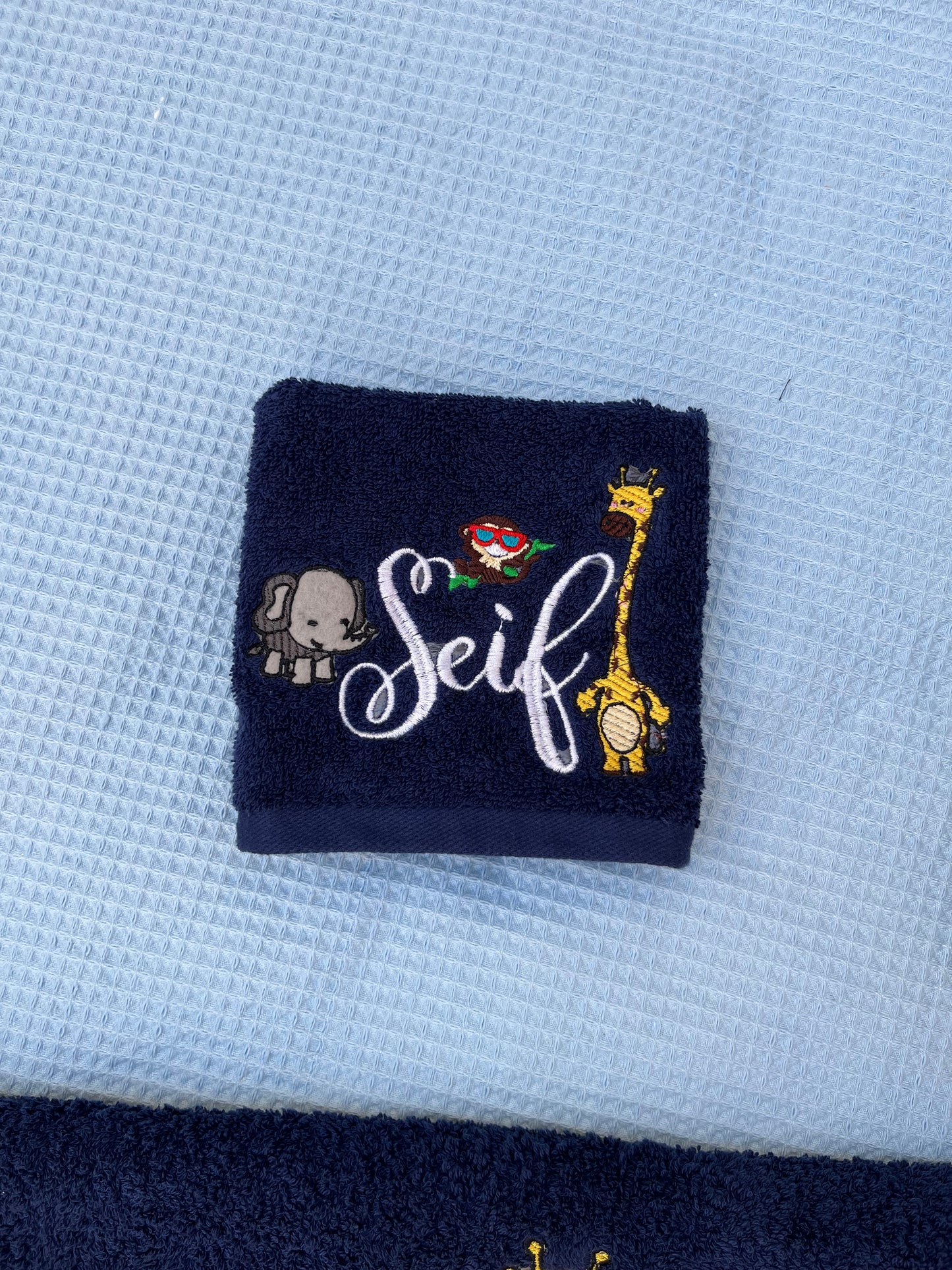 Navy Towel Size 30*30