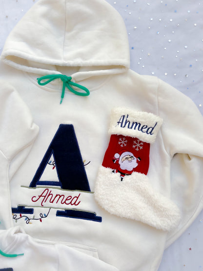 Festive Initial Hoodie