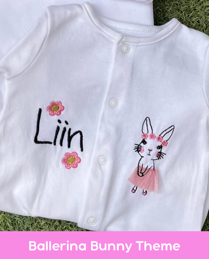 Ballerina Bunny Theme Jumpsuit