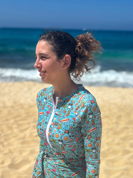 Tropical Whimsy Women Rashguard