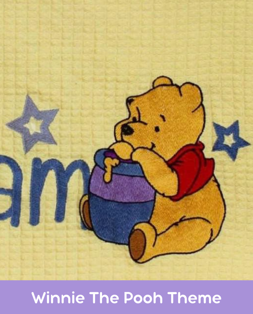 Winnie The Pooh Theme Cotton Blanket